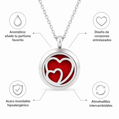 Collar Aromatico + Oso Joyero Premium con Rosa Eterna
